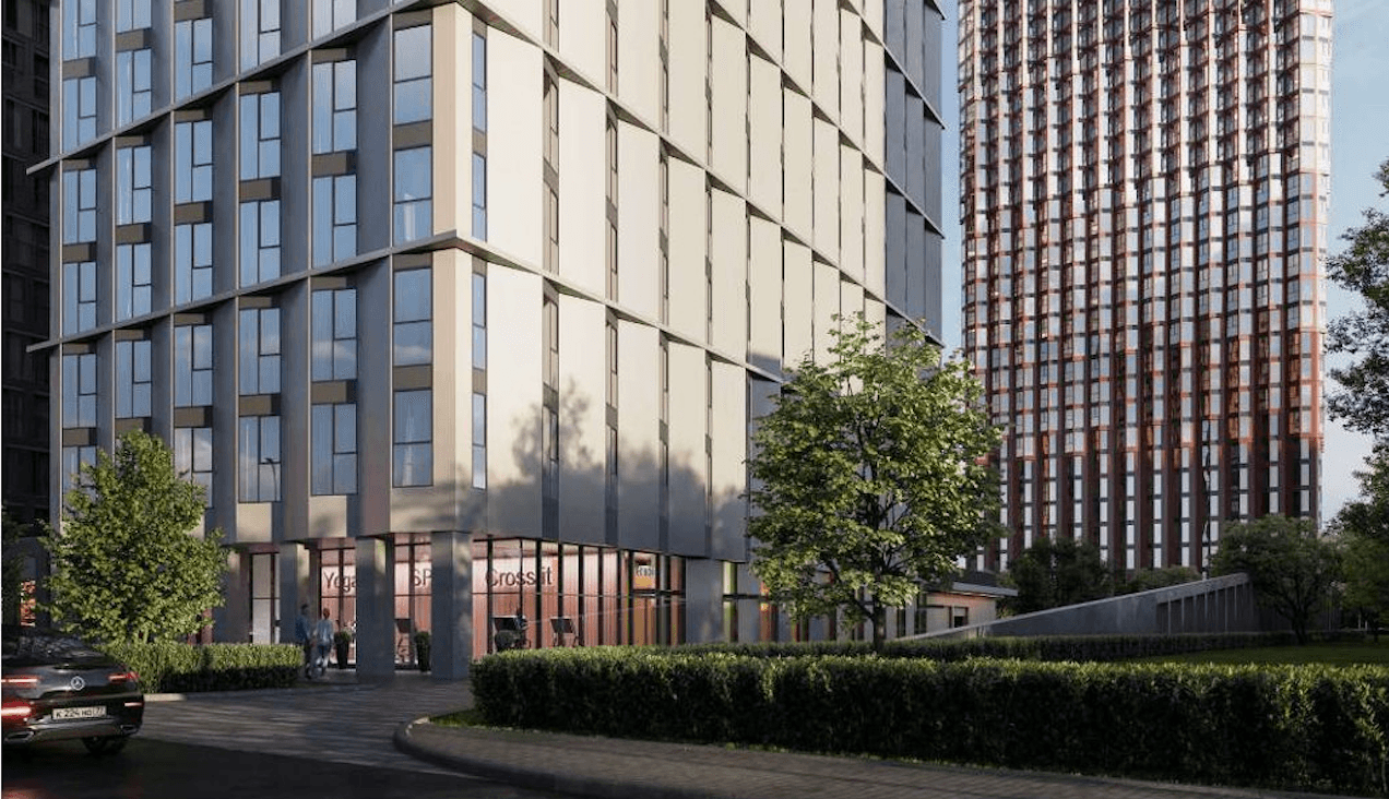 Иконки инфраструктуры INDY Towers — кафе, SPA, фитнес, детский клуб
